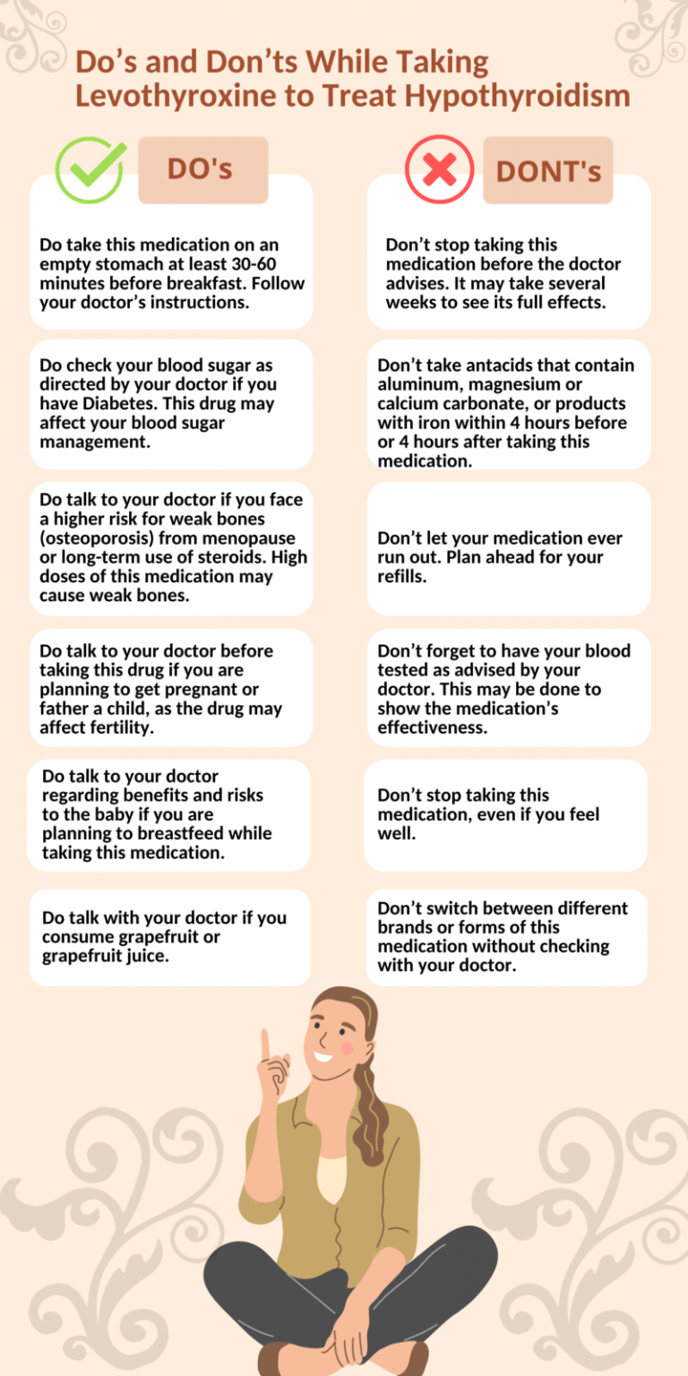 Do's And Don’ts While Taking Levothyroxine To Treat Hypothyroidism ...